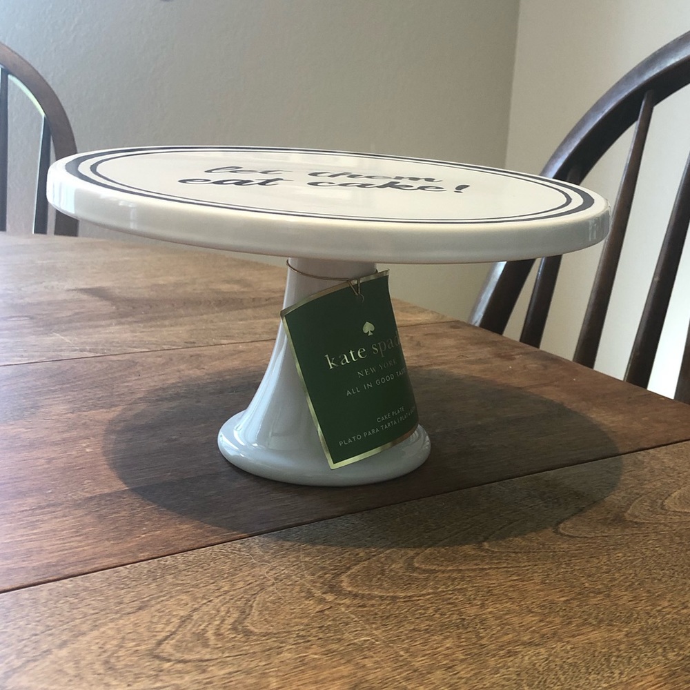 Kate Spade “Let Them Eat Cake” Lenox cake plate
